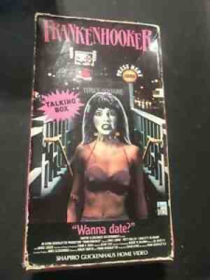 Frankenhooker 1990 VHS Talking Box Working Frank Hennenlotter Horror Rare
