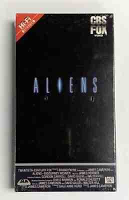 Aliens VHS Tape 1st Print 1987 Hi-Fi Stereo Red Label New - First Print