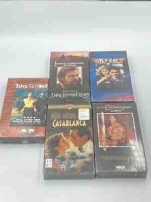 Lot Of 5 VHS Movies NEW SEALED Boyz N Da Hood, Conan The Destroyer, Too Gun, Etc
