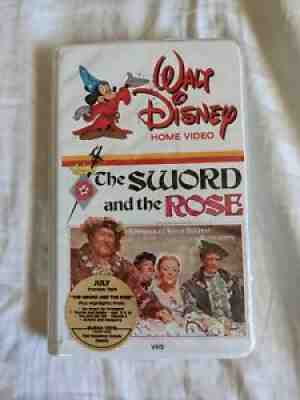 THE SWORD AND THE ROSE VINTAGE DISNEY VHS DEMO PREVIEW JULY 1985 RARE HTF