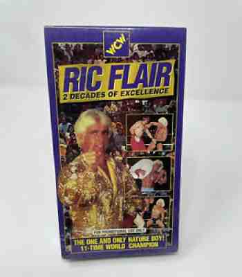 Ric Flair WCW 2 DECADES OF EXCELLENCE Factory Sealed VHS Super Rare