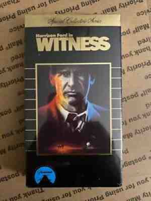 NEW Harrison Ford In Witness (VHS 1986 Paramount Special Collector's Series)