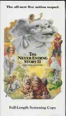 THE NEVER ENDING STORY 2 "The next chapter" VHS Screener, SEALED & BRAND NEW