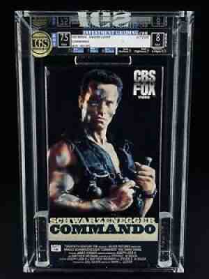 VHS Commando IGS 7.5-8.0 NM 1986 CBS/FOX Arnold Schwarzenegger / Alyssa Milano