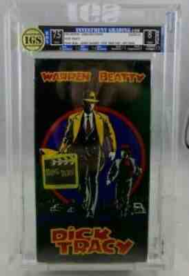 Dick Tracy 1990 VHS Sealed IGS 7.5 Box 8 Seal Warren Beatty SR