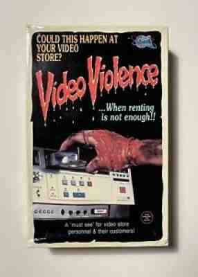 VIDEO VIOLENCE (1987) ultra rare vhs original horror big box GRAIL sov cult