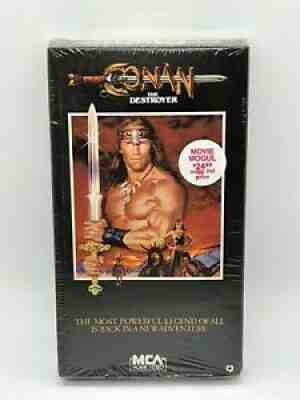 RARE Factory Sealed Conan the Destroyer VHS 1984 Arnold Schwarzenegger IGS VGA