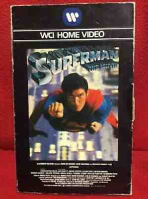 Superman (VHS) WCI Warner 1979 Christopher Reeve Marlon Brando rare vhtfÂ 