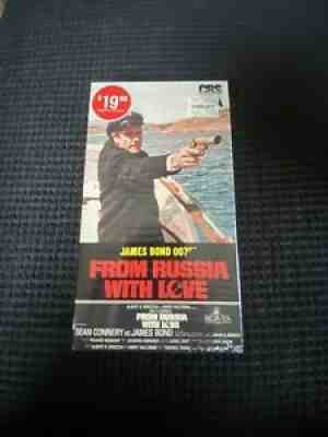From Russia With Love VHS, James Bond 007, Sean Connery Factory Sealed CBS Fox