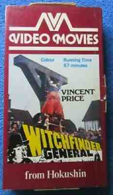 WITCHFINDER GENERAL, PRE CERT EX RENTAL VHS HOKUSHIN FULL CARTON! VINCENT PRICE