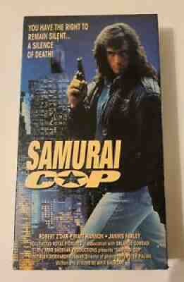 SAMURAI COP Mega Rare 1991 VHS Tape NTSC Matt Hannon Robert Z'Dar Tested