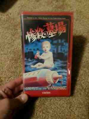 Grave of the Vampire ultra rare Japan Horror VHS Clarion Unicorn Video