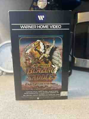 Blazing Saddles VHS FIRST RELEASE WARNER HOME VIDEO CIB MINT UNPUNCHED RARE WCI