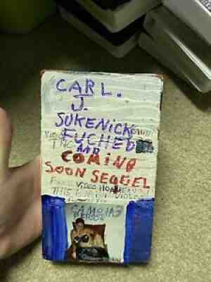 Carl J. Sukenick VHS rare found art horror handpainted sov toxic retards 1/1 Htf