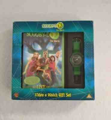 Scooby Doo Video & Watch Gift Set VHS 2002 Collectors Item Memorabilia VERY RARE