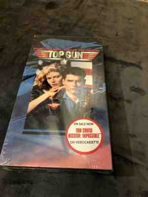 VHS sealed Top Gun 1989 Tape Factory New/Sealed Tom Cruise