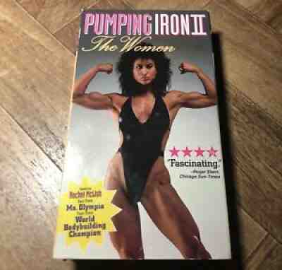 PUMPING IRON II THE WOMEN Rachel McLish 1985 1996 VHS VERY RARE X2 