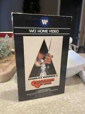 Clockwork Orange 1980 WCI Big Box VHS Home Video 1st Release RARE MINTY!