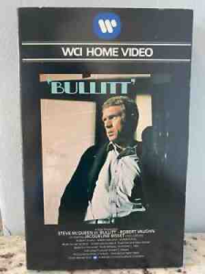 Bullitt Vhs Big Box Rare WCI Home Video 1980 Steve McQueen / HOLY GRAIL CULT