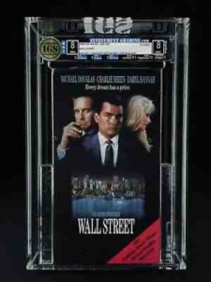 VHS Wall Street IGS 8.0-8.0 **NM** 1988 CBS/FOX Charlie Sheen / Michael Douglas