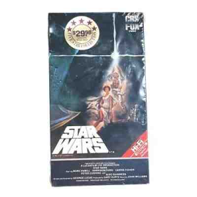 Starwars Original Betamax VHS HIfi Stereo 1984 Tape Retail Wrap Unopened New