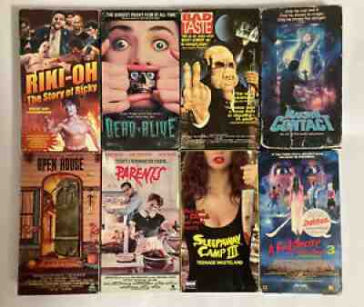 Rare Horror 16 VHS Gore Dead Alive Sleepaway Camp 3 Bad Taste Riki OH SNDN 4