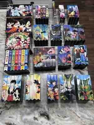 Lot Of 97 Dragon Ball Z VHS Collection Box Sets Uncut & Edited Frieza Namek Cell