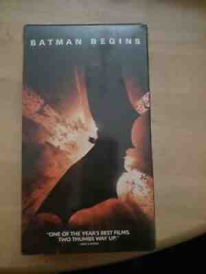 Batman Begins VHS Rare Sealed New Late Release