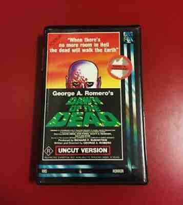 DAWN OF THE DEAD vhs CBS FOX George A. Romero cult 70s zombie gore uncut Goblin