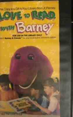 The Ultimate Barney Collectors VHS-Love To Read W Barney RARE LIBRARY ONLY COPY