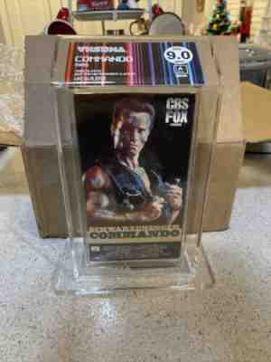 COMMANDO NEW VHS GRADED 9.0 MINT VHSDNA CBS FOX ARNOLD SCHWARZENEGGER 1st RELEAS