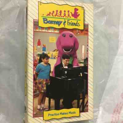 BARNEY & FRIENDS â?¢ ( LN VHS ) Practice Makes Music TIME LIFE Video RARE HTF