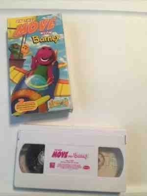 On The Move With Barney VHS Blockbuster exclusive rare