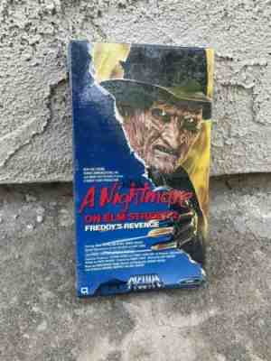 SEALED A Nightmare on Elm Street 2 Rare Horror VHS MEDIA STAMPED Video Treasures