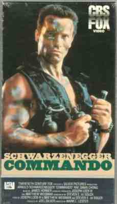 New! COMMANDO VHS CBS/FOX Video Watermark FACTORY SEALED VTG Schwarzenegger