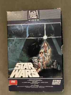 STAR WARS 1977 VHS (1982 20th Century Fox Video) Rare Original Drawer Case 1130