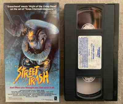 Street Trash VHS Tape Movie Lightning Video 9981 1988 Horror GREAT CONDITION