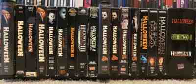 HALLOWEEN VHS Complete Series Collection Lot MEDIA CBS OOP Carpenter Anchor Bay
