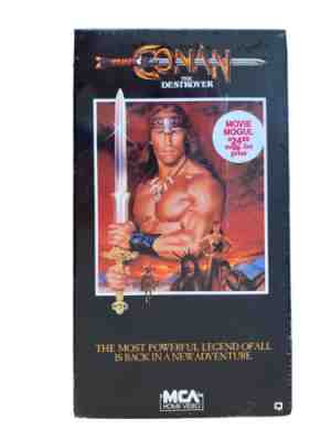 Vintage 1984 Conan The Destroyer VHS Tape Factory Sealed MCA