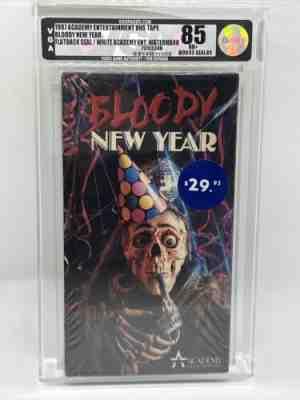 VGA 85 Bloody New Year! Rare Sealed horror movie VHS IGS mint media 1 of 1 Pop!