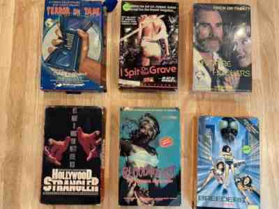 Big Box VHS Horror Lot Comet, Wizard, Continental Video, HG Lewis!Â 