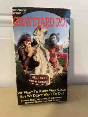 Graveyard Rot vhs horror sov rare htf Carlson Films oop Comedy