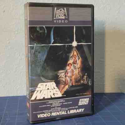 Star Wars VHS Video Rental Library Matching Serial Numbers 1982 Fox 1st Release