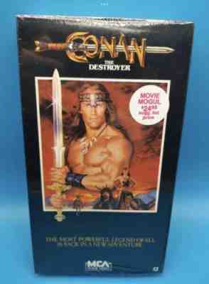 NEW Sealed Conan the Destroyer VHS EARLY RELEASE 1984 MCA WATERMARK Barbarian