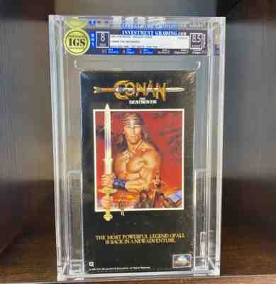 1991 IGS 8-8.5 Conan The Destroyer VHS Sealed Graded