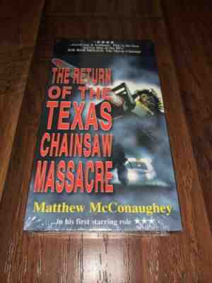 SEALED The Return of the Texas Chainsaw Massacre / Next Generation SHELVED VHS