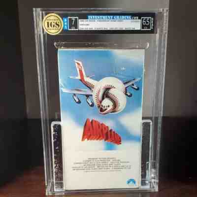 IGS 7-6.5 Airplane! 1988 vhs movie grade sealed movie airplane comedy