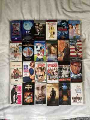 Large Lot VHS Tapes American Pie Patton ET Star Trek IV The Sting Braveheart