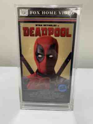 SDCC 2016 Marvel Deadpool on VHS signed By Ryan Reynolds - Super Rare, New