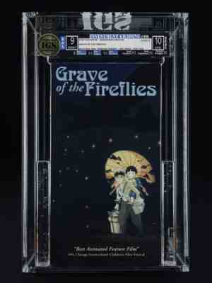 VHS Grave of the Fireflies IGS 9.0-10.0 **EPIC MINT - HIGHEST POP 1** SCARCE